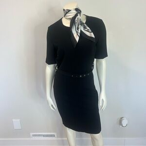 Gorgeous RW&CO. Black Midi Dress with belt ❤️4